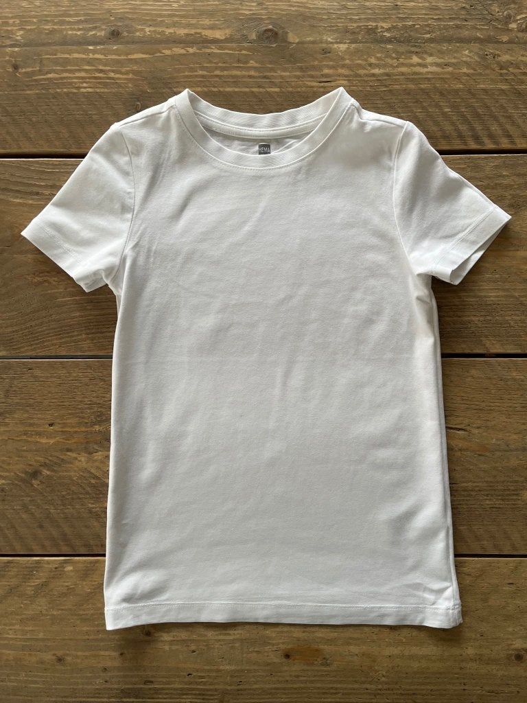 HEMA witte (turn) t-shirt (basic) 122 - 128, Kinderen en Baby's, Kinderkleding | Maat 122, Jongen of Meisje, Ophalen of Verzenden