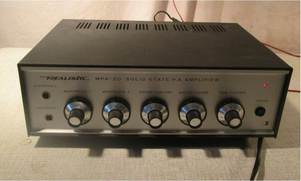 Amplificateur de sonorisation MPA-20 Realistic, Enlèvement ou Envoi, Audio et Vidéo