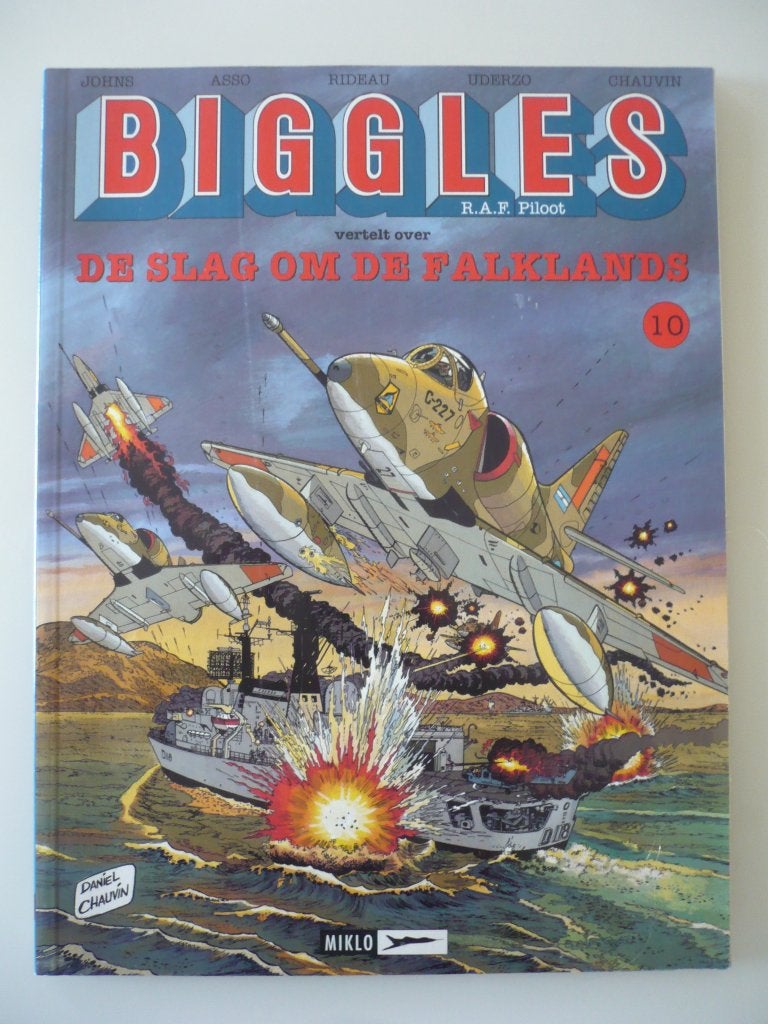 Biggles (10 de slag om de Falklands ) eerste druk, Gelezen, Eén stripboek, Johns, Ophalen of Verzenden