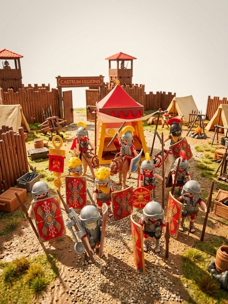 Romeinse legertent, legioensoldaten en ruiters, Enfants & Bébés, Historique, Enlèvement ou Envoi, Comme neuf, Figurines