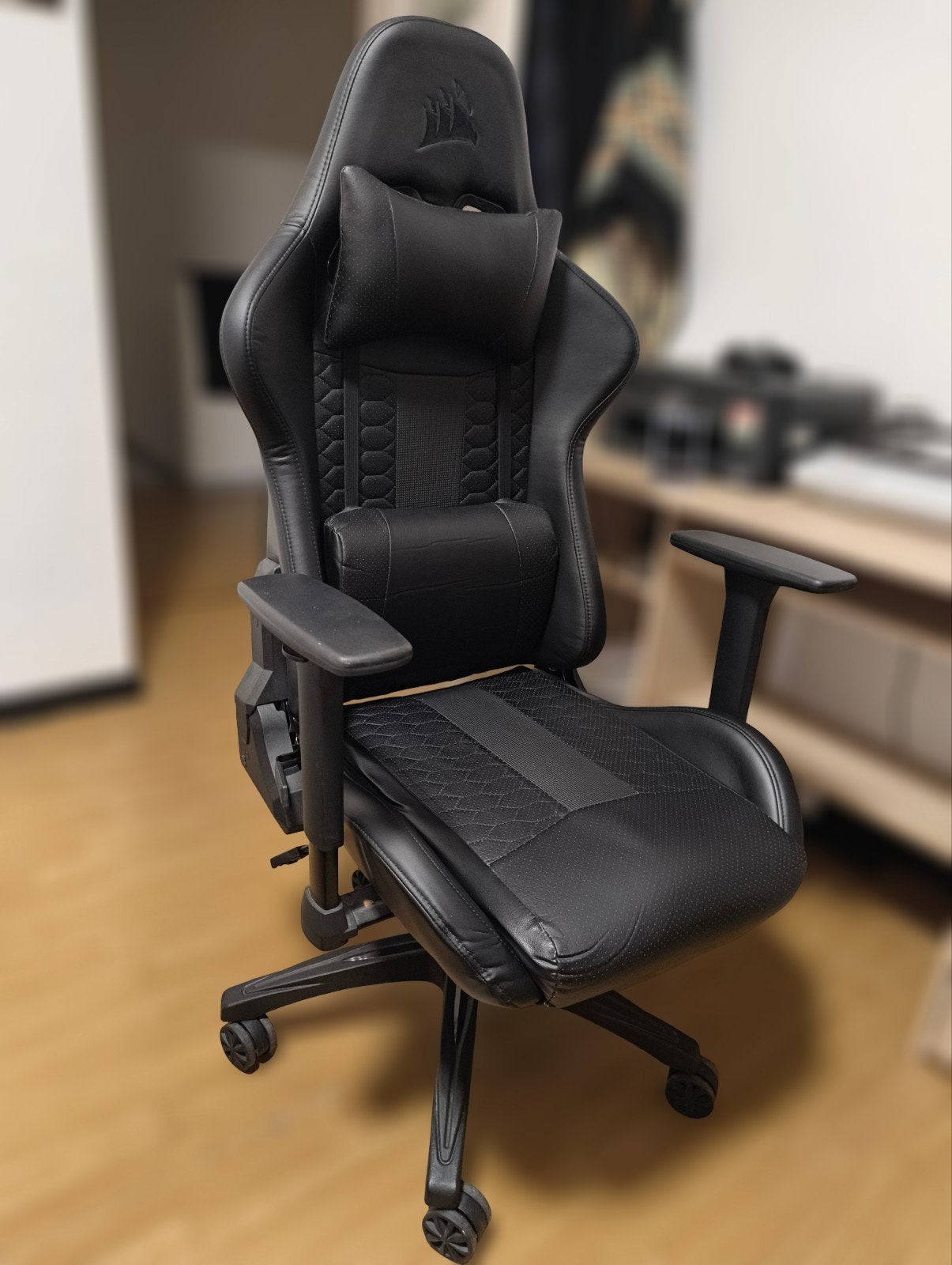 Corsair TC100 Relaxed black (leatherette), Comme neuf, Chaise de bureau de gaming, Enlèvement, Chaise de bureau