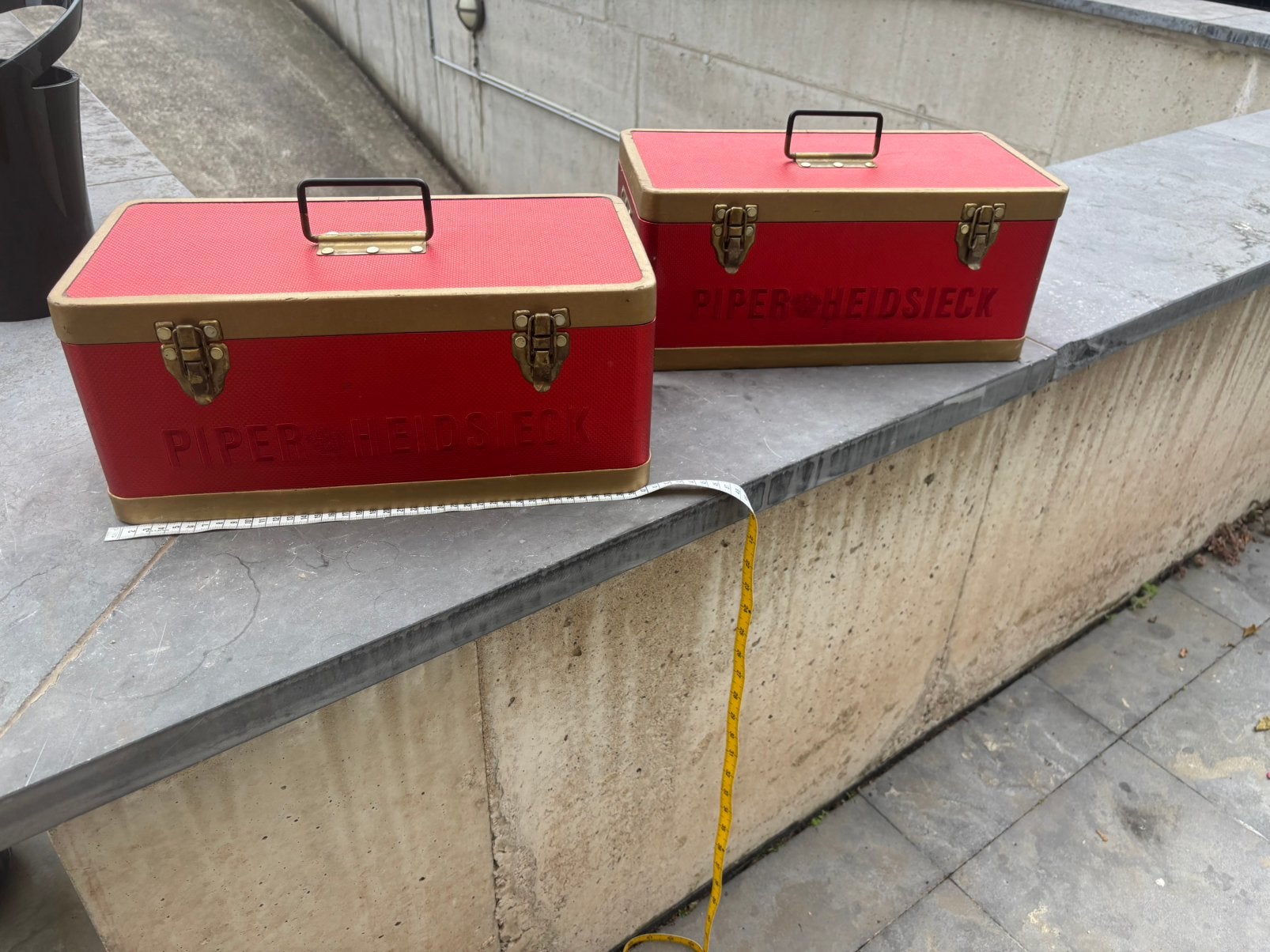Piper Heidsieck opberg koffers, Ophalen of Verzenden, Gebruikt, Gebruiksvoorwerp