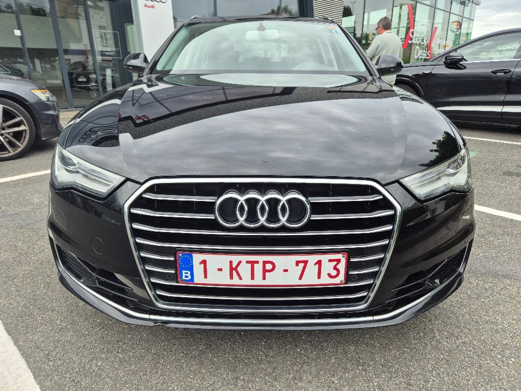 Audi A6 noire, Autos, Cuir, Euro 6, Entretenue par le concessionnaire, Noir