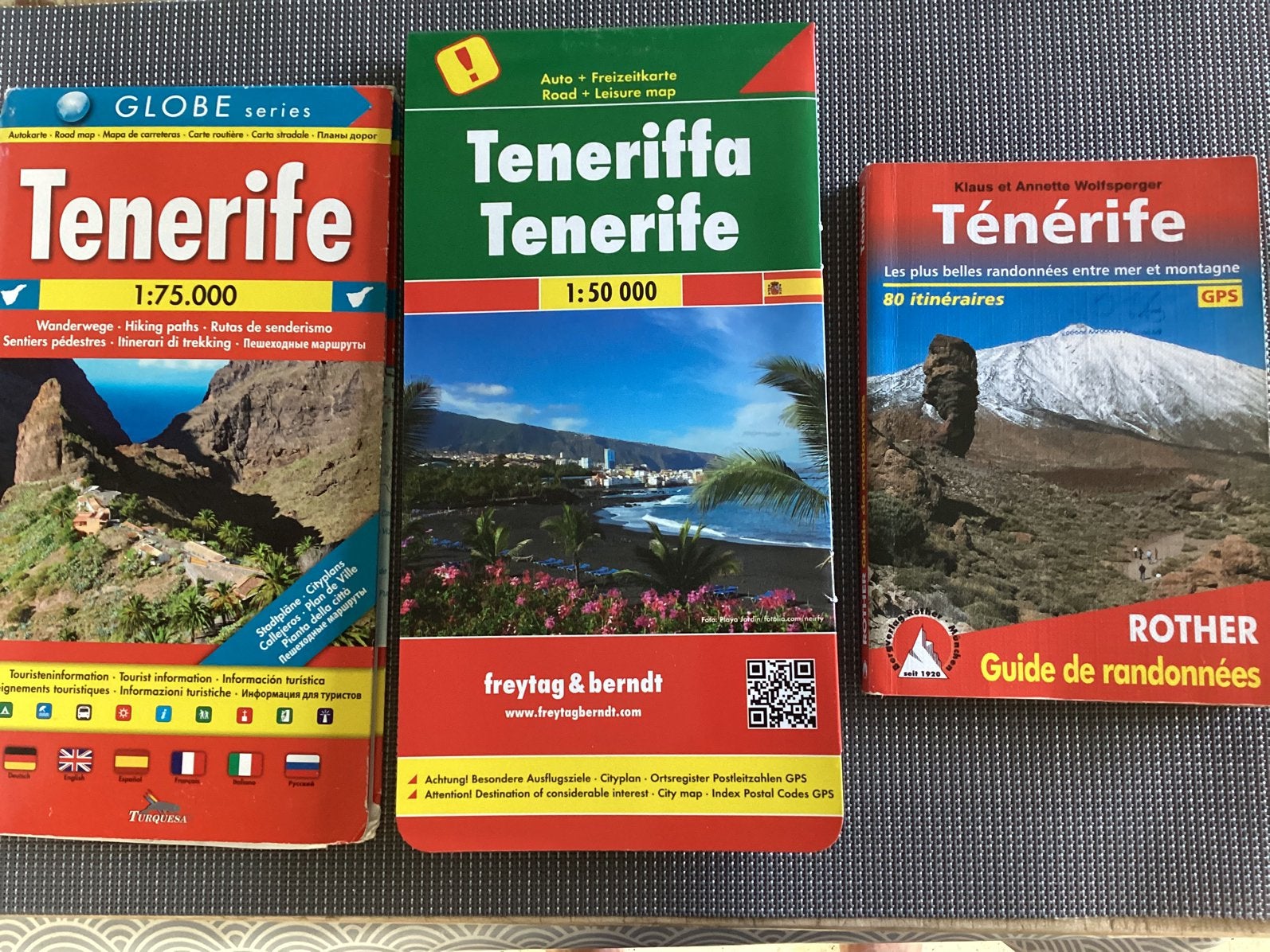 Guide de randonnée de Ténérife+cartes, Enlèvement ou Envoi, Comme neuf