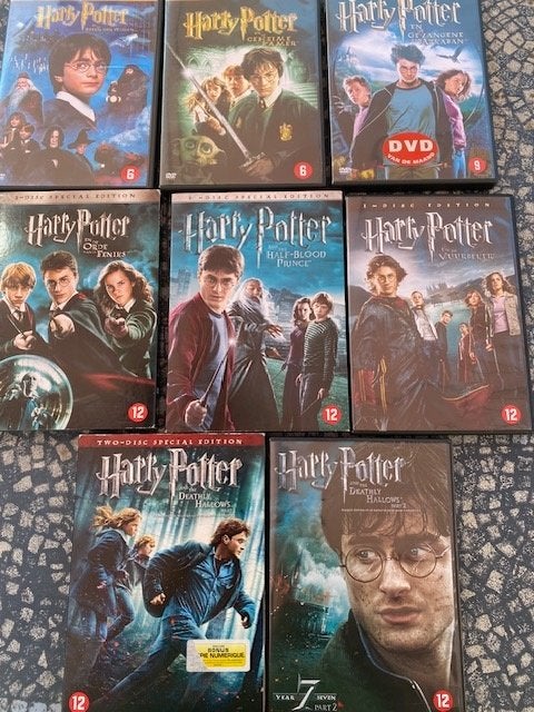 8 DVD's HARRY POTTER  Volledige reeks   Perfecte staat, Cd's en Dvd's, Bonusmateriaal, Ophalen of Verzenden, Zo goed als nieuw