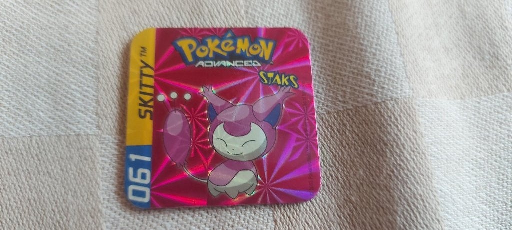 pokemon magneet panini staks holo Skitty, Hobby en Vrije tijd, Ophalen of Verzenden, Nieuw, Overige typen