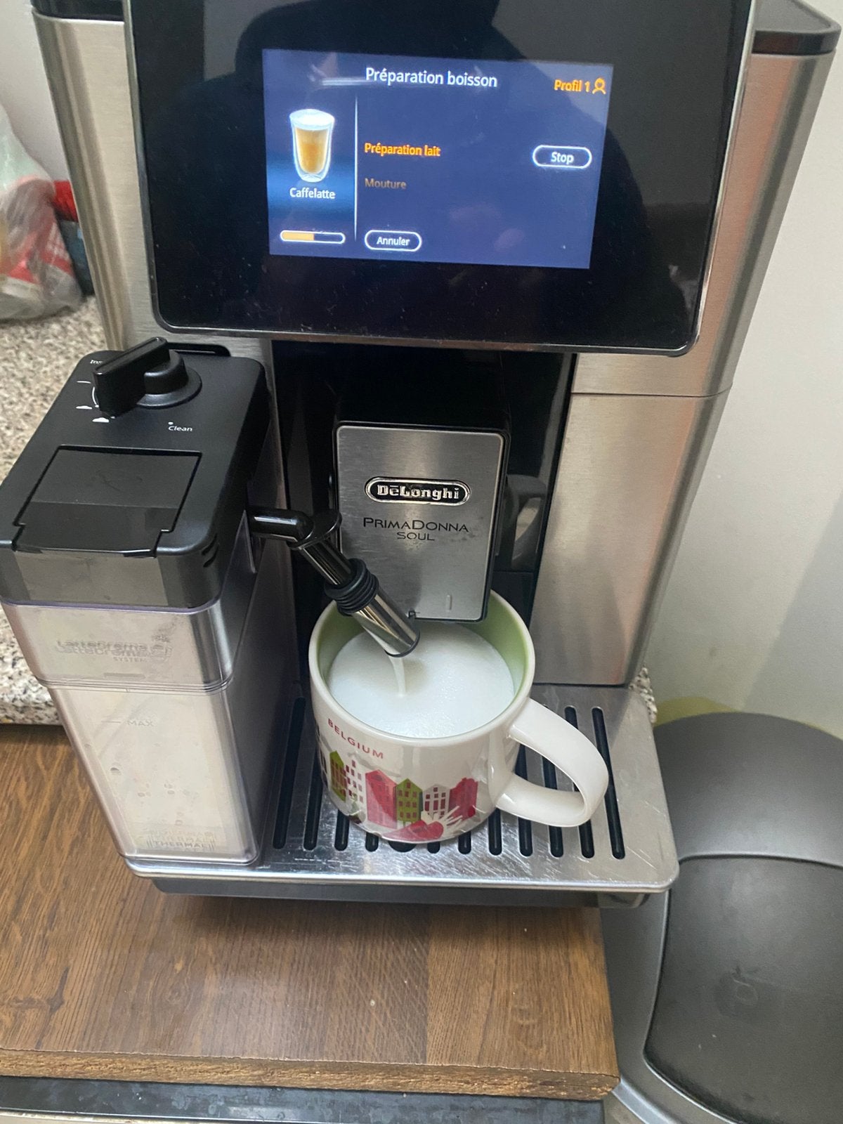 Machine a café prima dona soul, Enlèvement, Utilisé