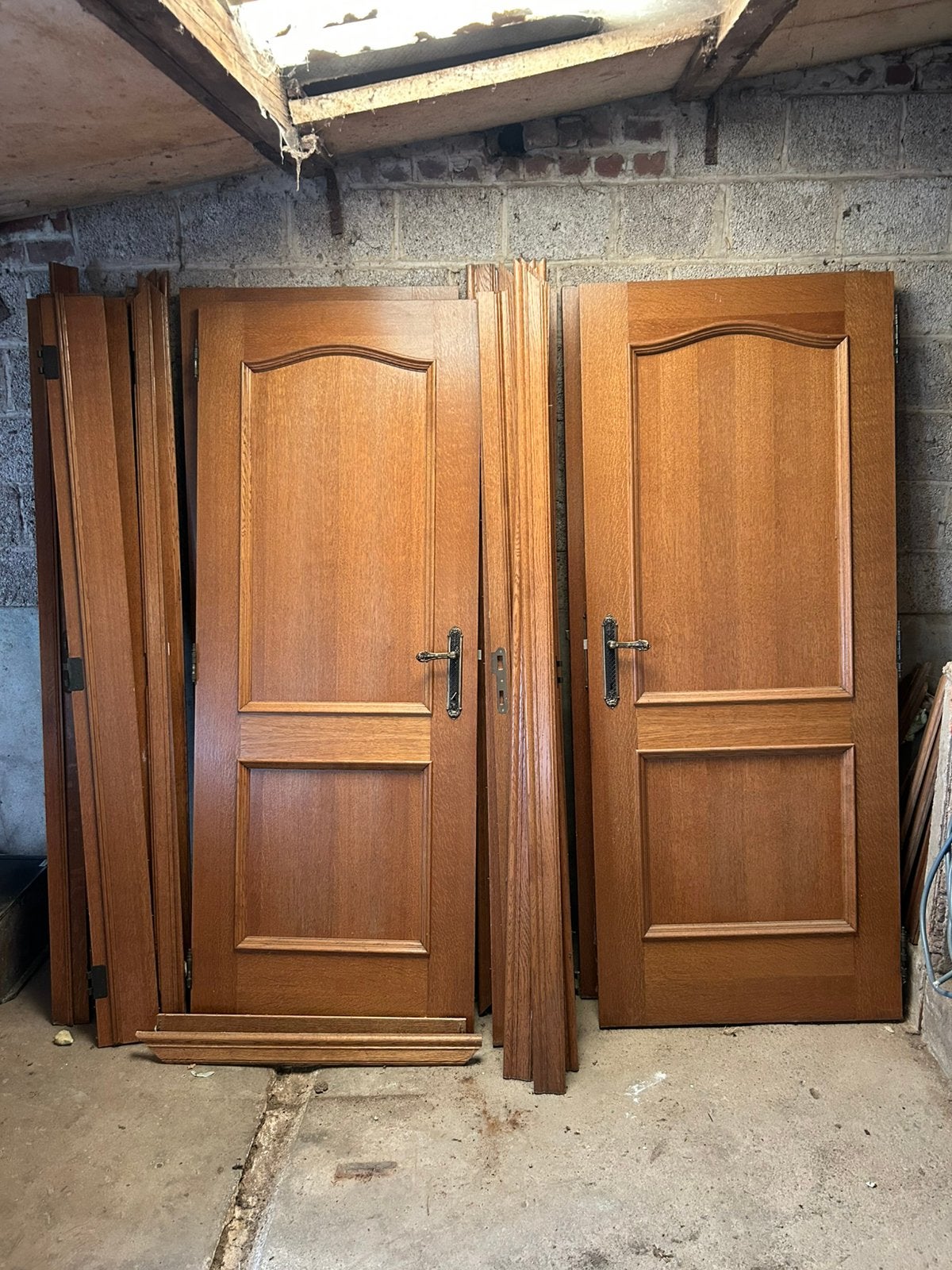 4 houten binnendeuren, Doe-het-zelf en Bouw, Ophalen, Zo goed als nieuw, Binnendeur