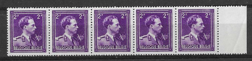 Belgische postzegels - 693 (x5), Verzenden, Postfris