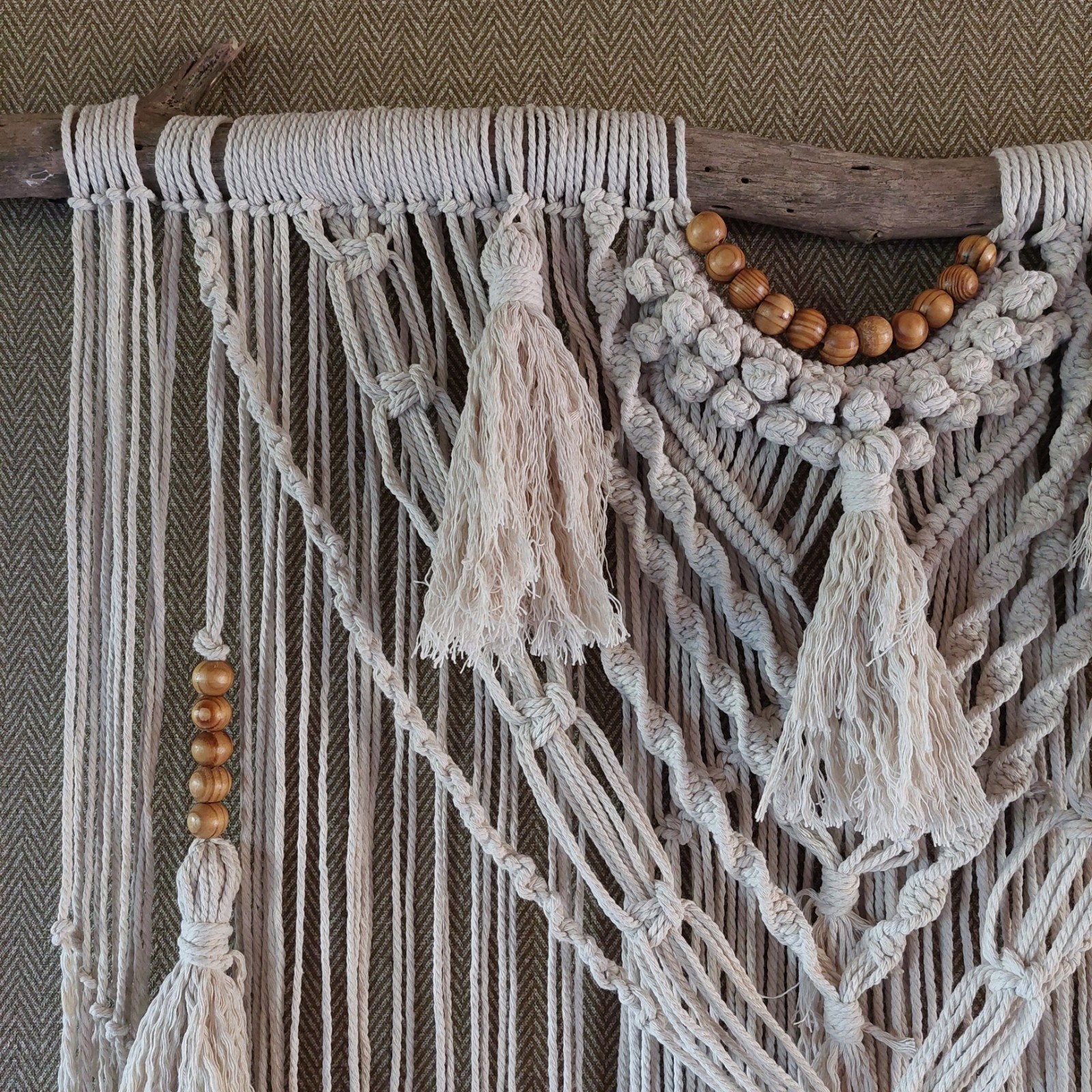 Macramé Boho, Tapisserie murale, Enlèvement ou Envoi, Boho, Fait main