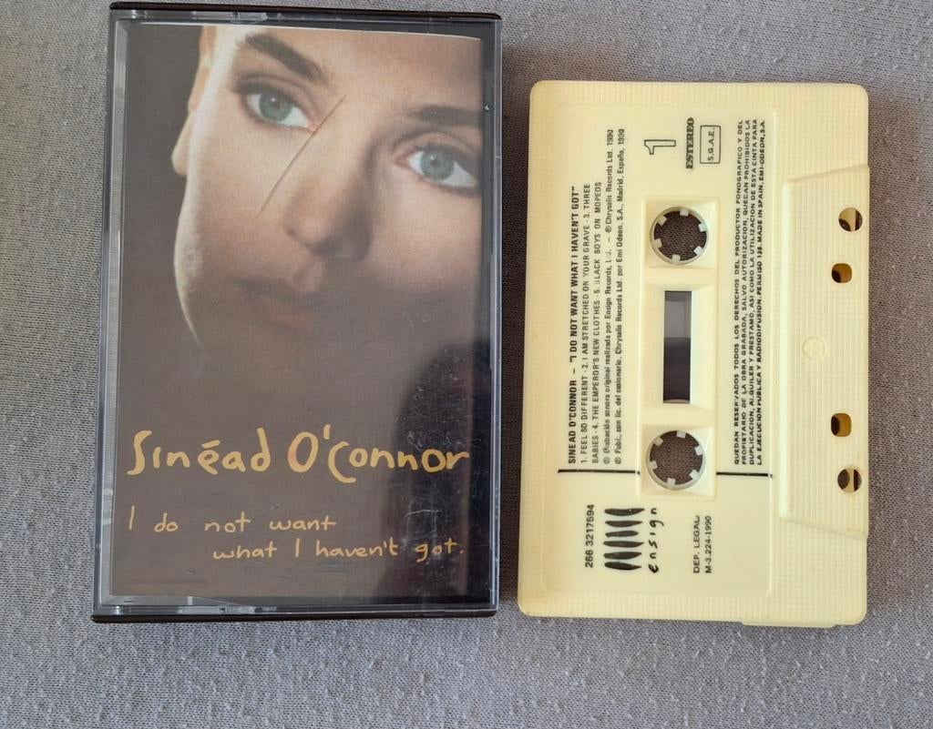 Vintage cassette muziekcassette K7 Sinead O'Connor, Gebruikt, 1 bandje, Ophalen of Verzenden, Origineel