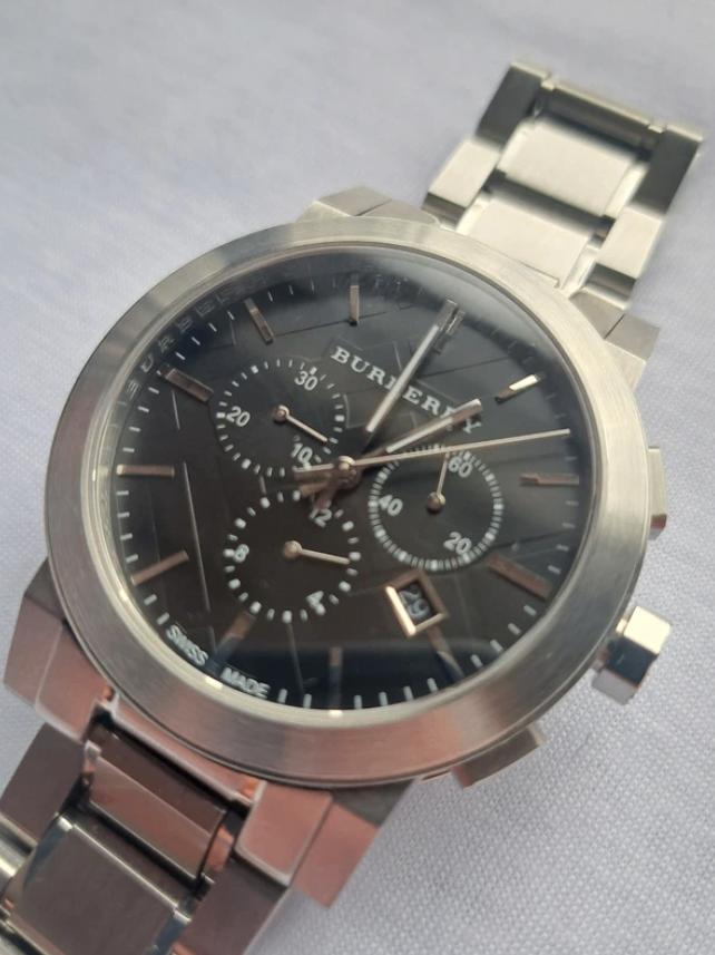 Montre Burberry The City Chronographe BU9351, Overige merken, Staal, Gebruikt, Staal