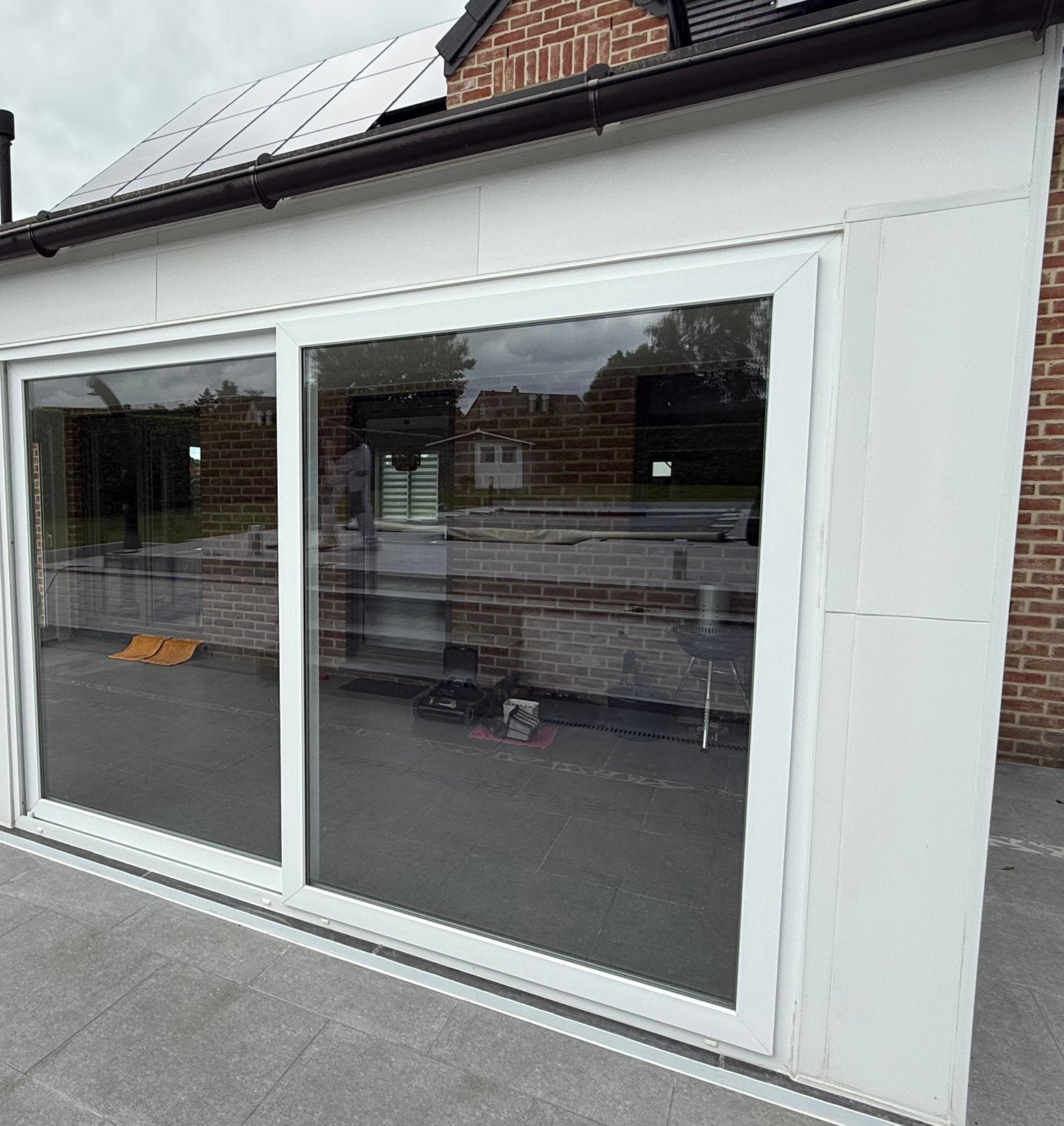 Un châssis PVC double vitrage 3m, Enlèvement, Utilisé, Vitre comprise, 225 cm ou plus