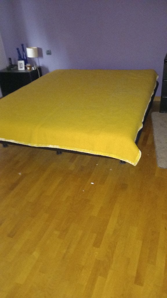 Plaid en laine jaune pour lit double, Maison & Meubles, Autres marques, Couverture ou Couette, Deux personnes, Respirant
