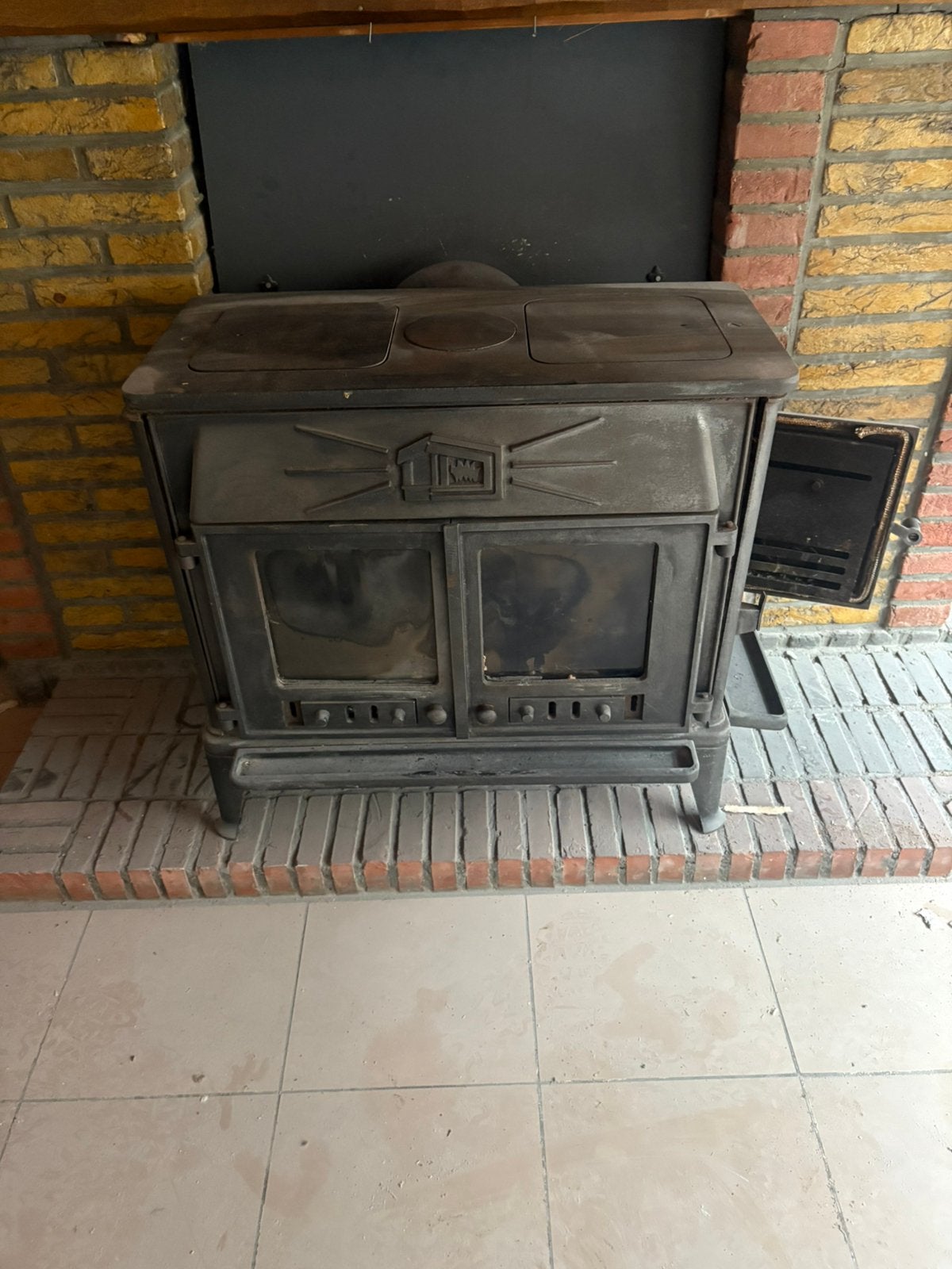 Dovre 300 cb houtkachel, Maison & Meubles, Poêles, Enlèvement, Utilisé, Bois, Autoportant