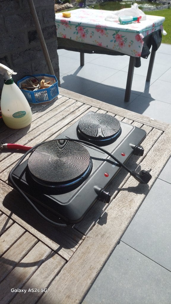 Taque électrique, Electroménager, Tables de cuisson, Enlèvement, Comme neuf, Électrique, 3 zones de cuisson ou moins