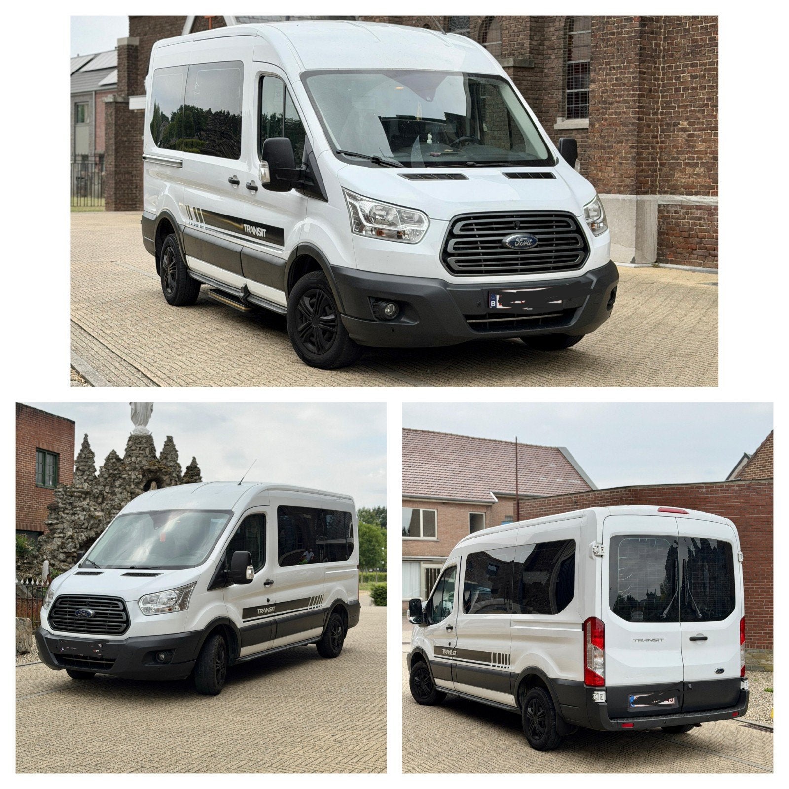 Ford transit minibus 9 plats 2017 2.0 disel Euro 6, Auto's, Particulier, Te koop, Euro 6