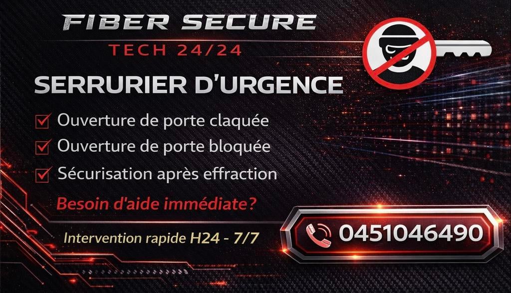 Serrurier d’urgence, Enlèvement ou Envoi, Neuf, Inox, Coulisse ou Verrou