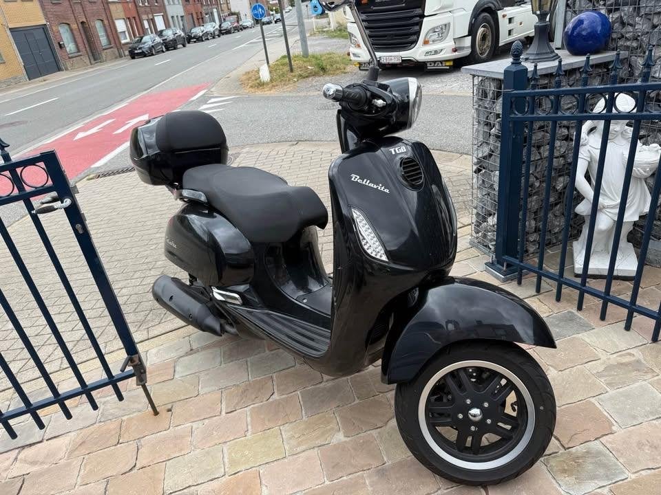 Trottinette Bellavita 125cc, look Vespa, Autres modèles, 125 cm³, Comme neuf, Enlèvement
