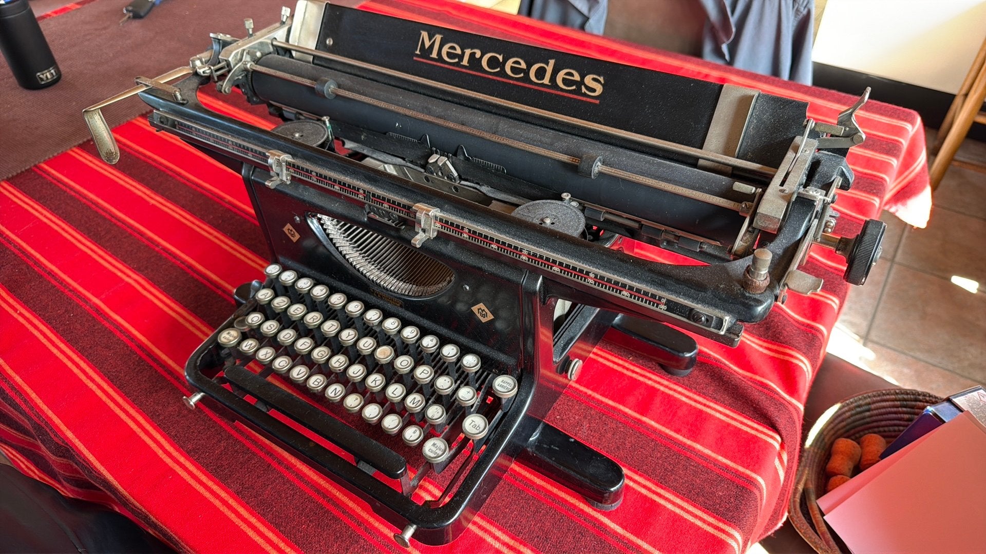 Machine à écrire Mercedes, Antiquités & Art, Enlèvement