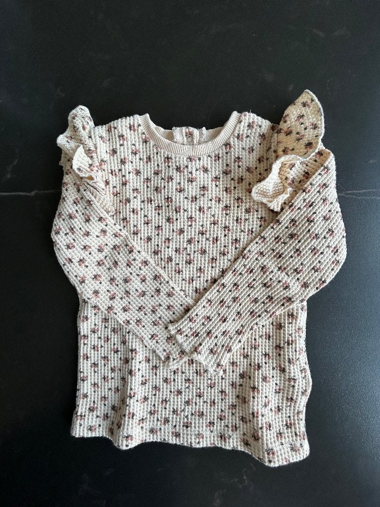 Beige t-shirt lange mouwen maat 92 Cuddles & Smiles, Kinderen en Baby's, Kinderkleding | Maat 92, Cuddles & smile, Meisje, Ophalen of Verzenden