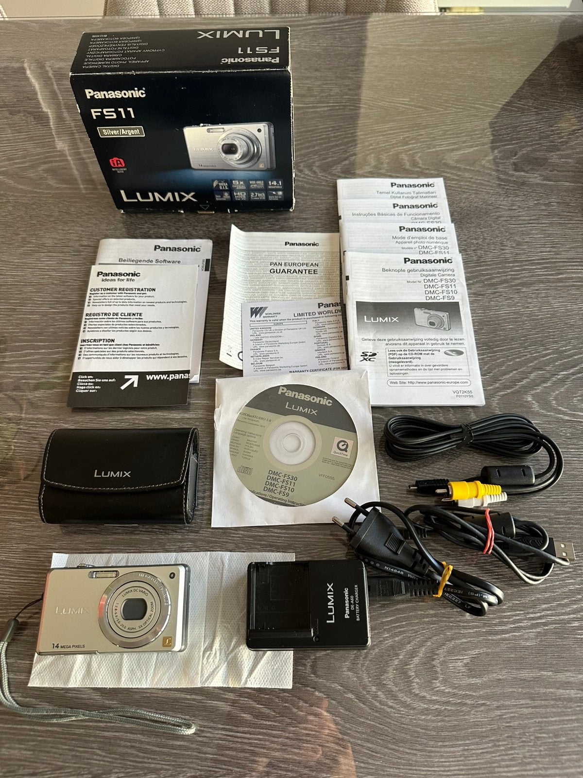 Panasonic Lumix FS11, Panasonic, Oplader, Zo goed als nieuw, Compactcamera