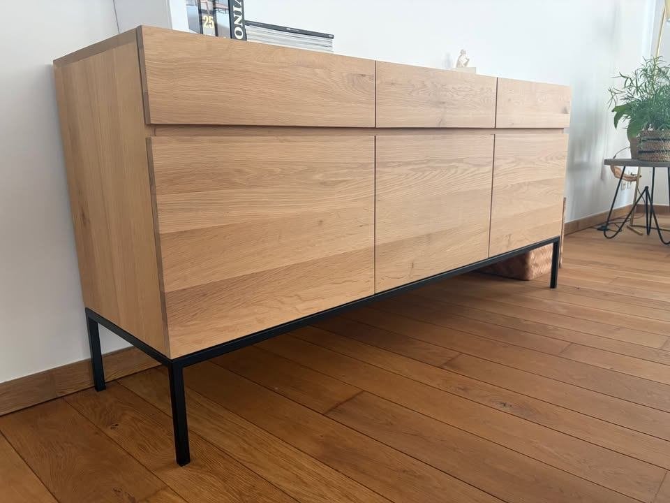 Dressoir Ethnicraft voor woonkamer, Maison & Meubles, Armoires | Buffets, Avec tiroir(s), 25 à 50 cm, Moins de 100 cm, 150 à 200 cm