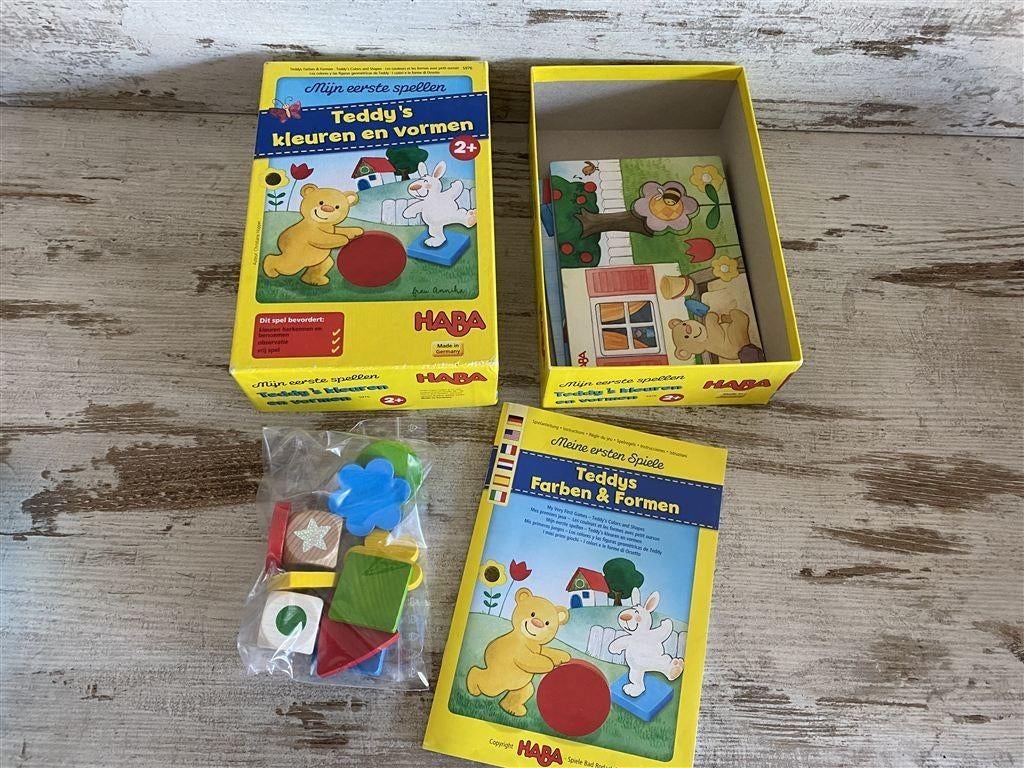 mijn eerste spellen teddy kleuren en vormen HABA [s2022], Verzenden, Zo goed als nieuw