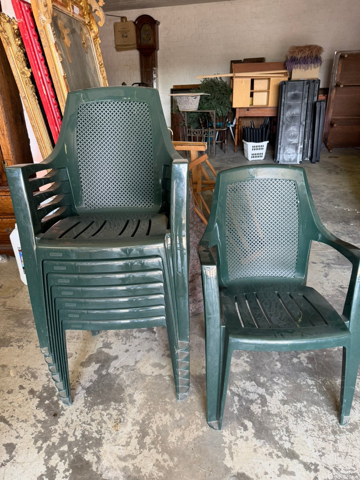 8 tuinstoelen met kussens, Ophalen, Zo goed als nieuw