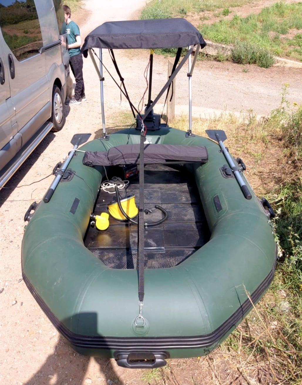 Bateau en caoutchouc/bateau à carpes à moteur électrique, Enlèvement