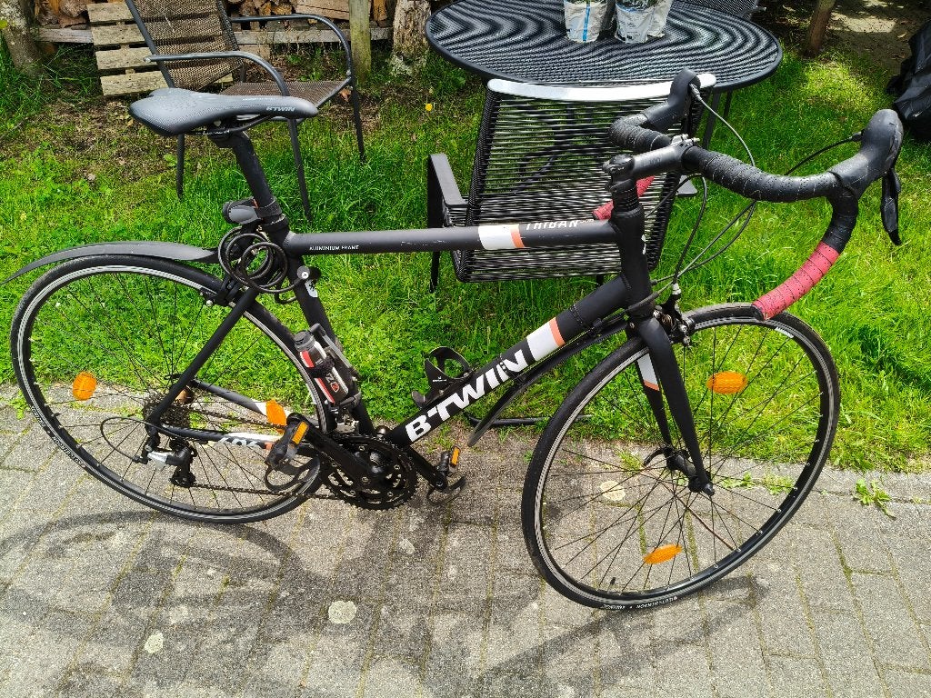 B'TWIN racefiets Triban 500 Large, Ophalen, 28 inch, Gebruikt, Velgrem