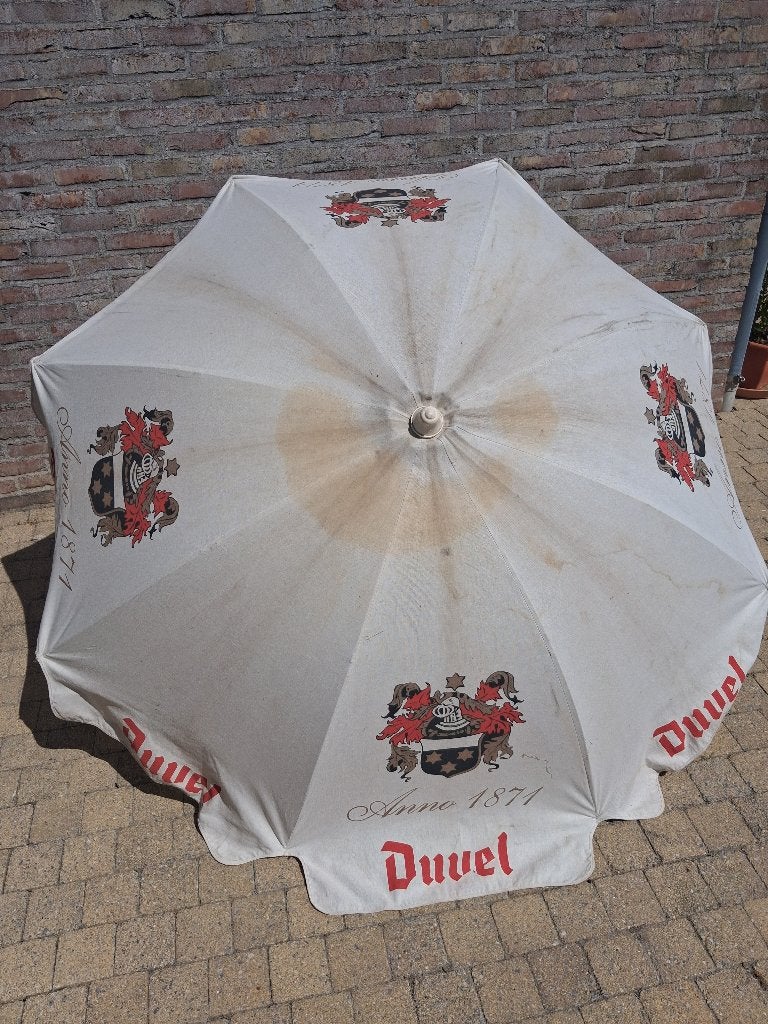 duvel parasol 1,60m, Verzamelen, Merken en Reclamevoorwerpen, Gebruikt, Gebruiksvoorwerp, Ophalen of Verzenden