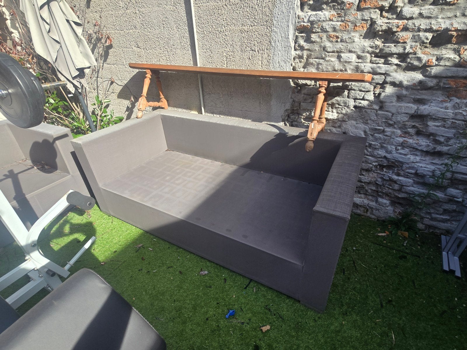 buiten lounge terras - 5 zitplaatsen, Tuin en Terras, Ophalen, 5 zitplaatsen, Kunststof, Gebruikt