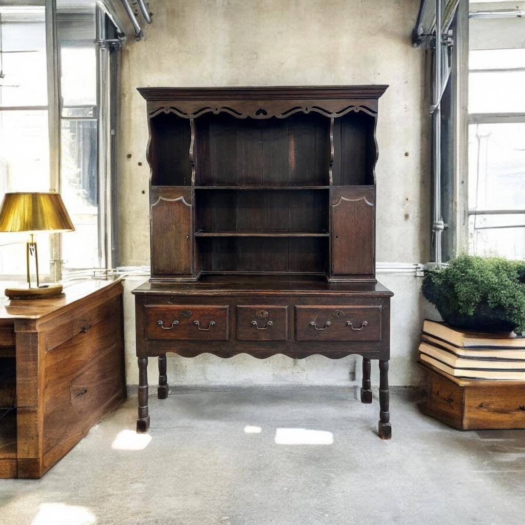 Vintage vitrinekast./ etagere/ kast  in koloniale stijl, Enlèvement