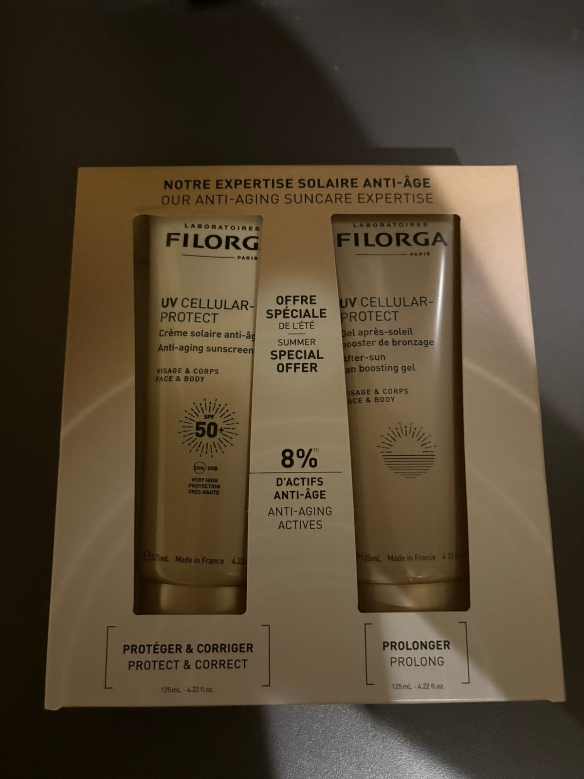 Crème solaire 2 en 1 Filorga et après-soleil Laboratories, Enlèvement ou Envoi, Neuf, Tout le visage, Soins