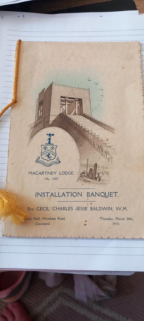 Invitation originale McCartney Lodge n 3283, Enlèvement ou Envoi