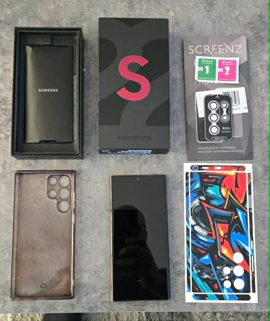 SAMSUNG S22 ULTRA BURGUNDI 128GB 150EURO, Telecommunicatie, Ophalen, Zo goed als nieuw, Zonder simlock, Galaxy S22