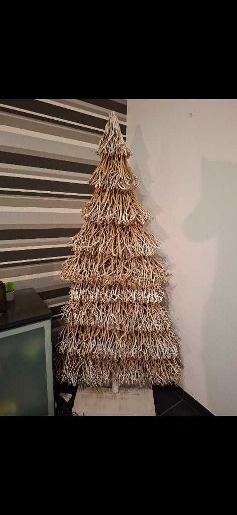Houten kerstboom, Diversen, Ophalen, Gebruikt