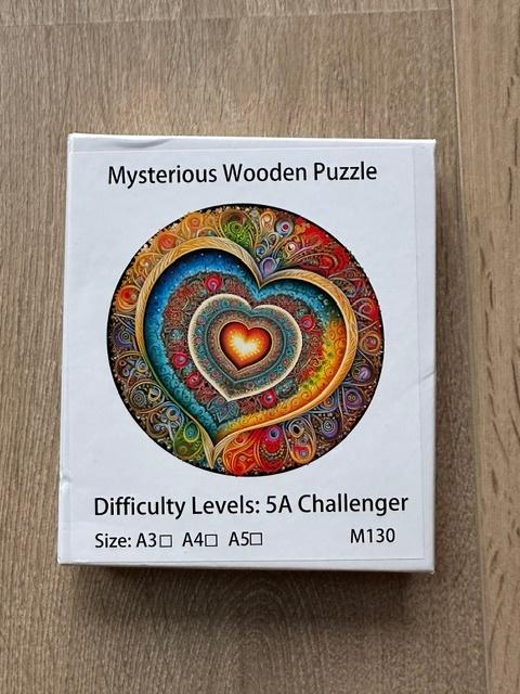 puzzle en bois coloré (nr2069a), Enlèvement ou Envoi, Moins de 500 pièces, Comme neuf, Puzzle