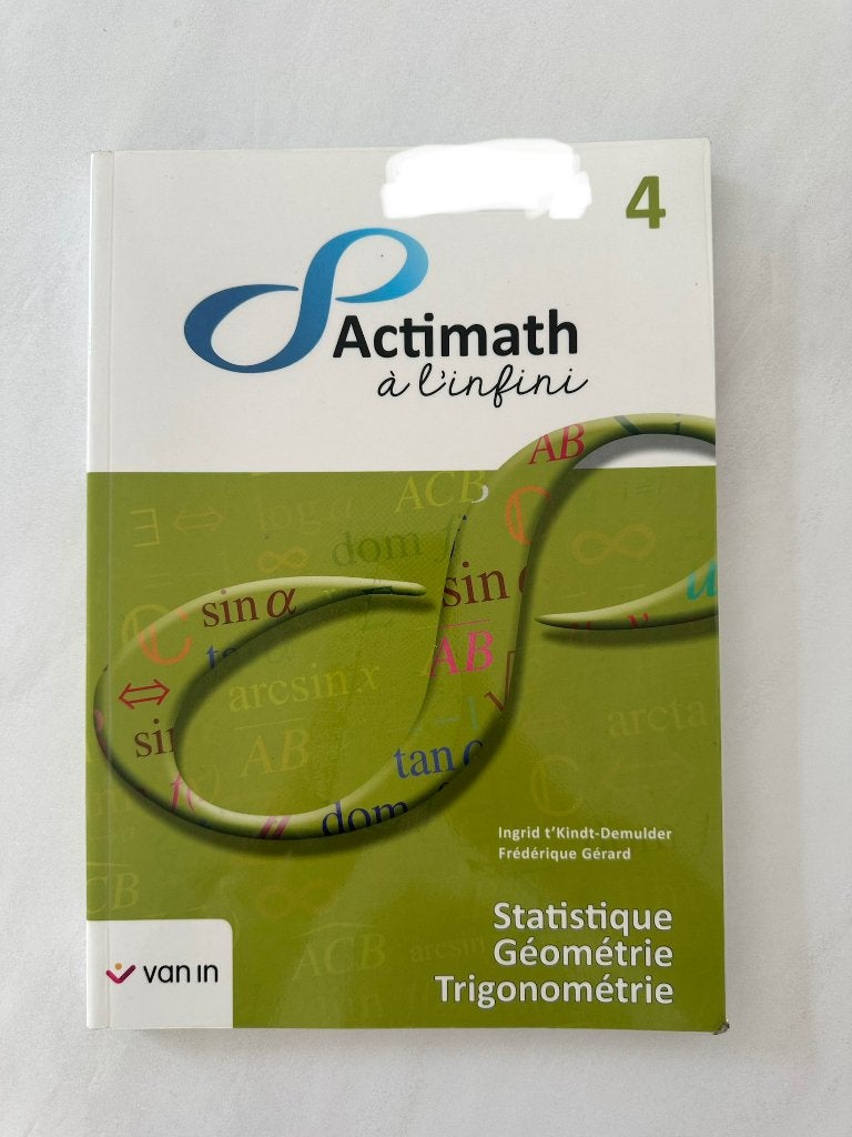 Manuel scolaire Actimath, Livres, Neuf, Enlèvement ou Envoi, Van in, Secondaire