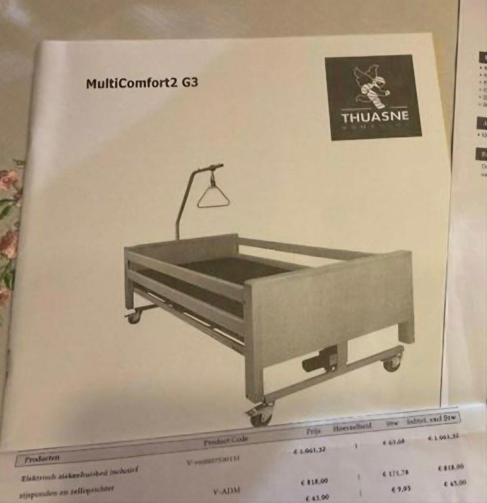 Elektrisch Ziekenhuisbed " THUASNE " Multicomfort2 G3, Diversen, Ophalen, Gebruikt