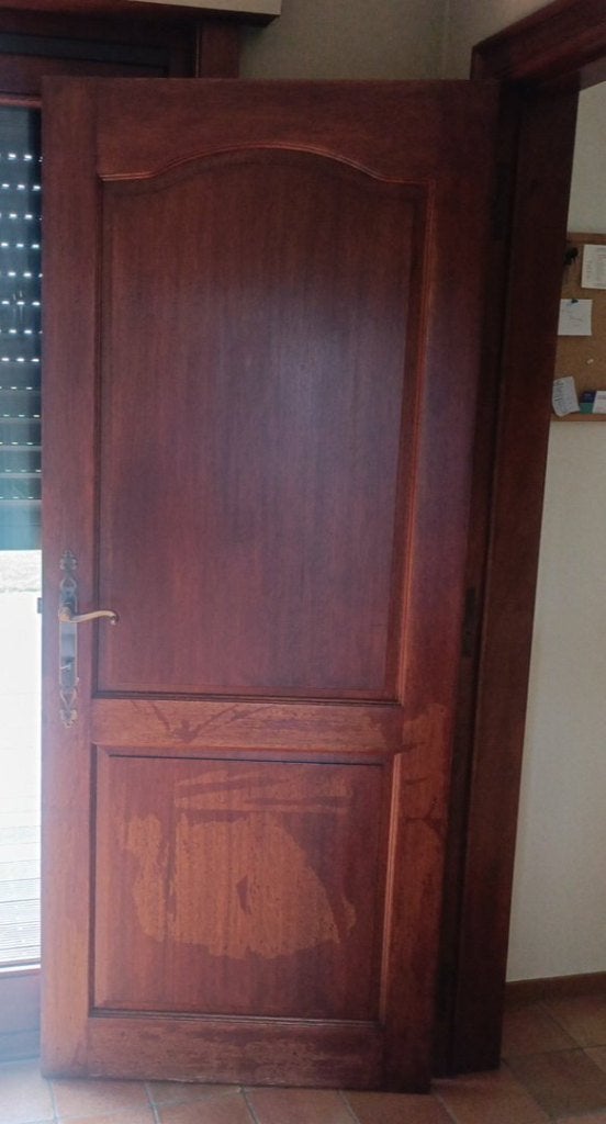 Massieve meranti binnendeuren - 9 stuks - Klassieke stijl, Doe-het-zelf en Bouw, Ophalen, Gebruikt, 80 tot 100 cm, Binnendeur