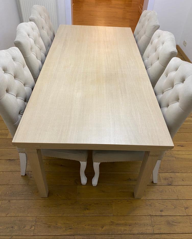 Tafel met 6 stoelen, Ophalen