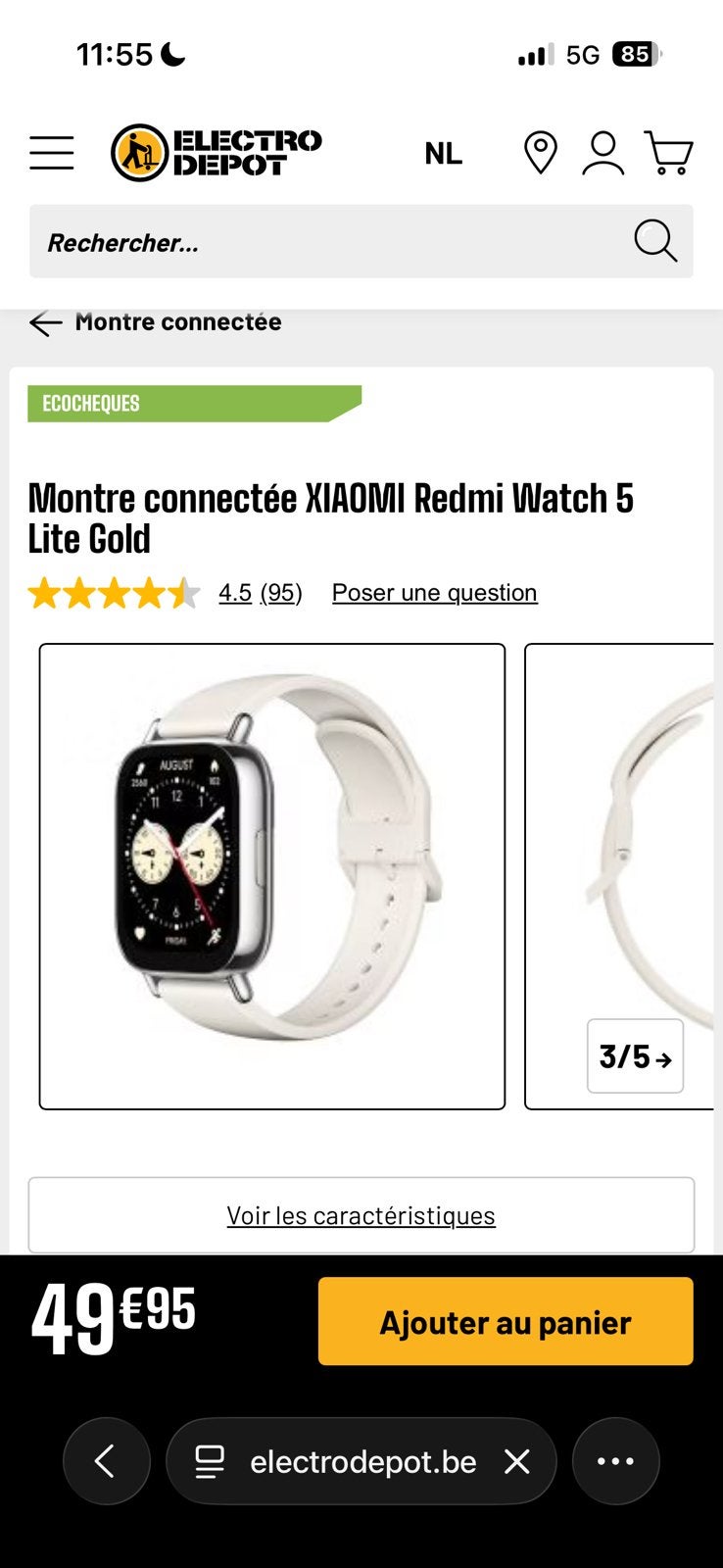 Smartwatch redmi 5, Ophalen, Zo goed als nieuw