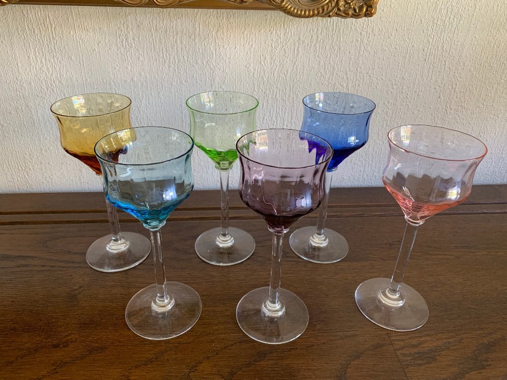 Gekleurde glazen, Antiek en Kunst, Ophalen of Verzenden