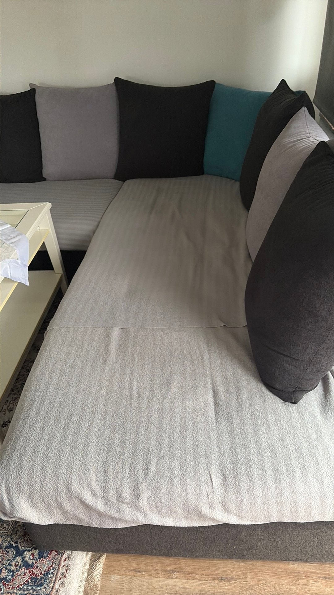 Canape et table, Maison & Meubles, 100 cm, Queen size, Comme neuf, Enlèvement