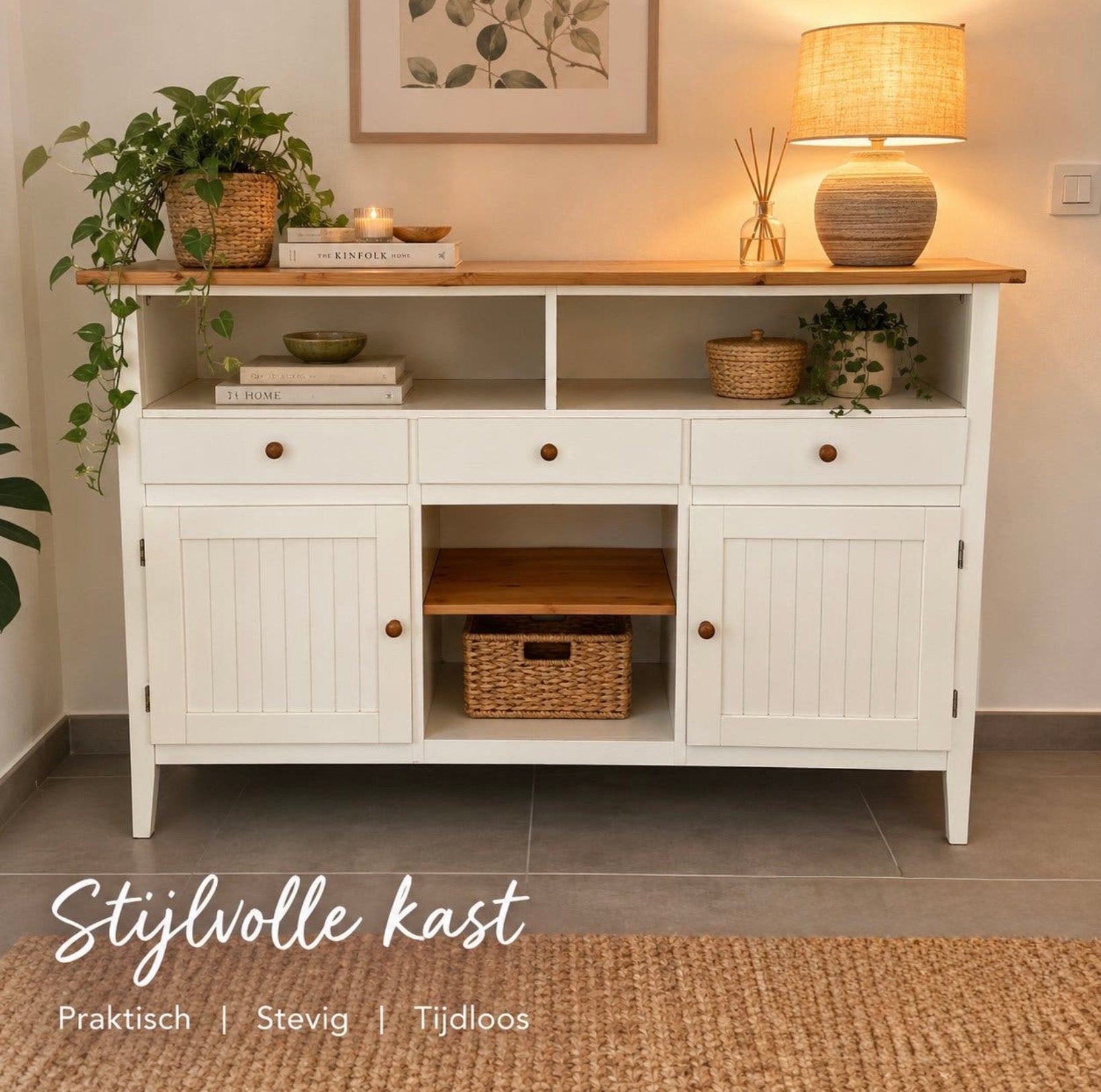 Mooie landelijke kast, Huis en Inrichting, Ophalen, Gebruikt, 100 tot 150 cm, Landelijk