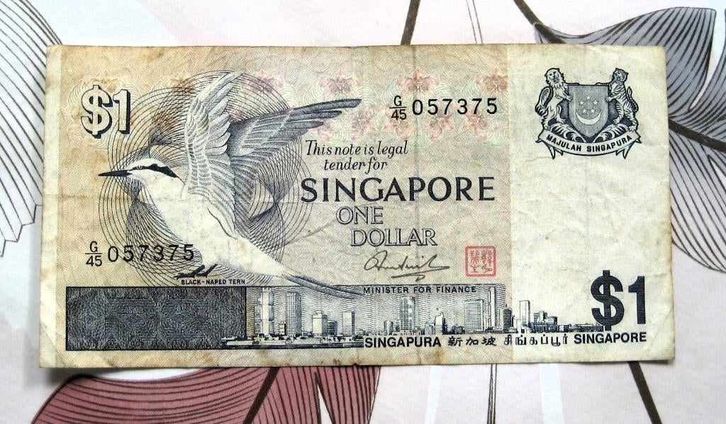 Singapore one dollar note, Postzegels en Munten, Ophalen of Verzenden, Zuidoost-Azië, Los biljet