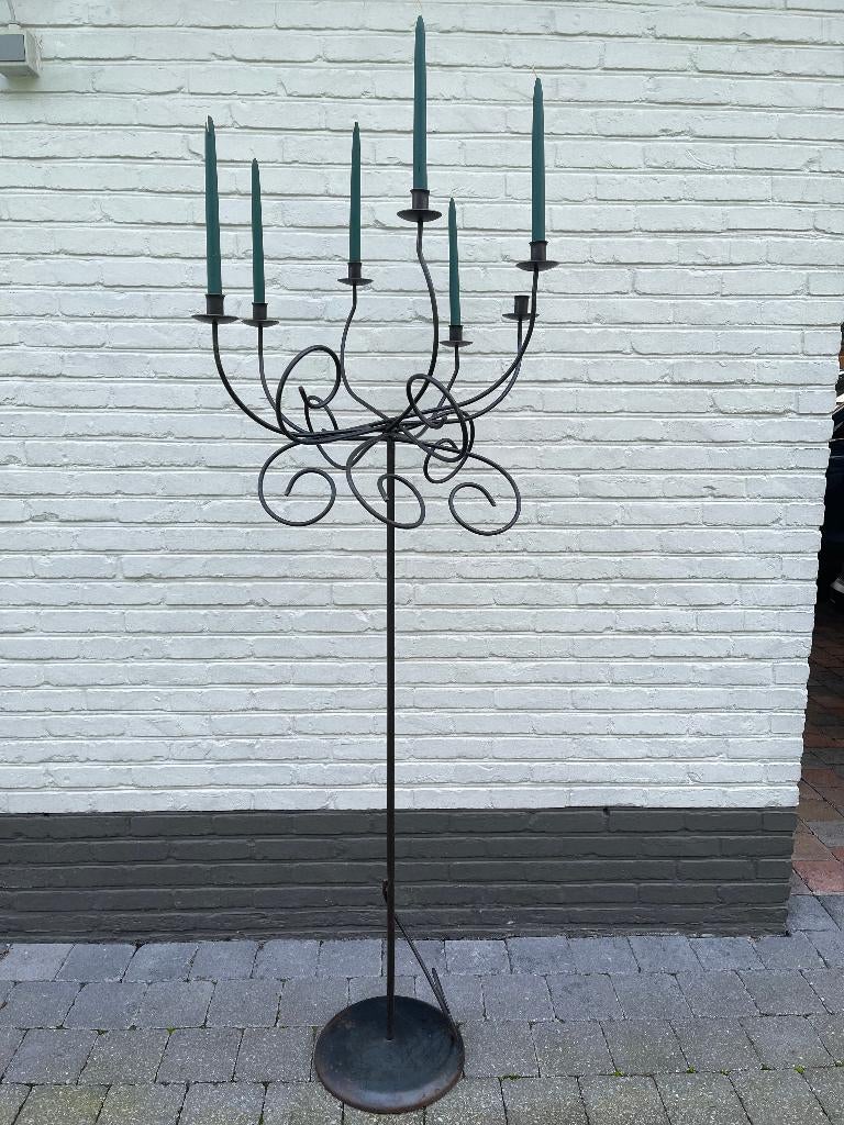 Smeedijzeren kandelaar 160 cm, Ophalen, Overige materialen