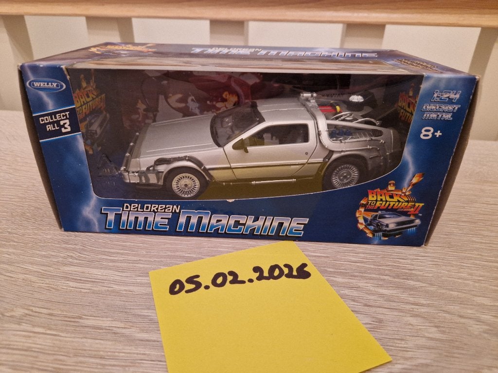 Back to the future Delorean - Welly voertuig, Ophalen of Verzenden, Nieuw